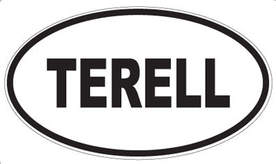 TERELL - Oval Sticker