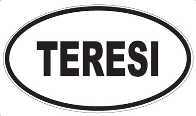 TERESI - Oval Sticker