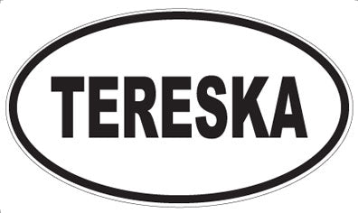 TERESKA - Oval Sticker