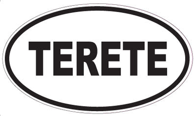 TERETE - Oval Sticker