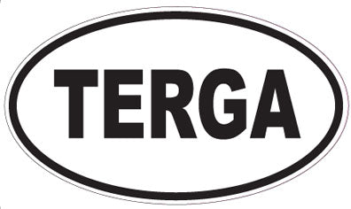 TERGA - Oval Sticker