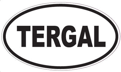 TERGAL - Oval Sticker