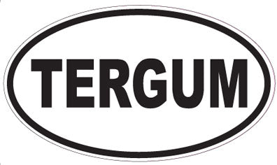 TERGUM - Oval Sticker
