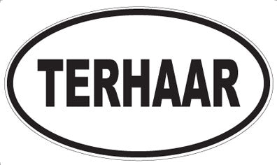 TERHAAR - Oval Sticker