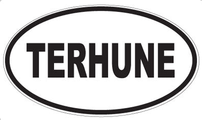 TERHUNE - Oval Sticker