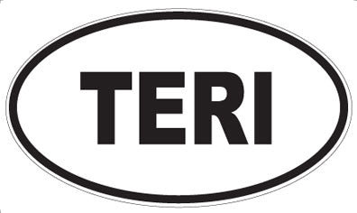 TERI - Oval Sticker