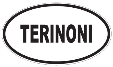 TERINONI - Oval Sticker
