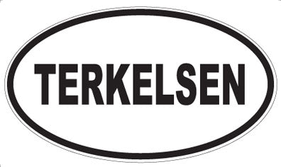 TERKELSEN - Oval Sticker