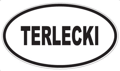 TERLECKI - Oval Sticker