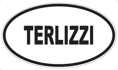 TERLIZZI - Oval Sticker