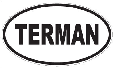 TERMAN - Oval Sticker