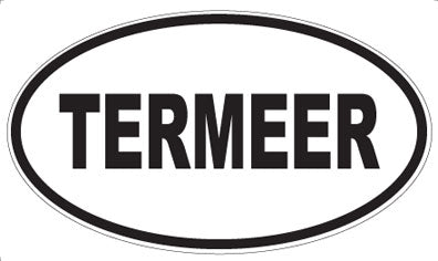 TERMEER - Oval Sticker