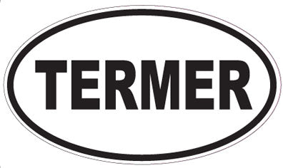 TERMER - Oval Sticker