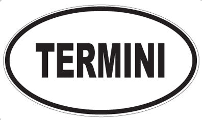 TERMINI - Oval Sticker