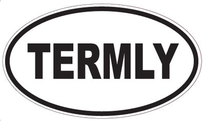 TERMLY - Oval Sticker