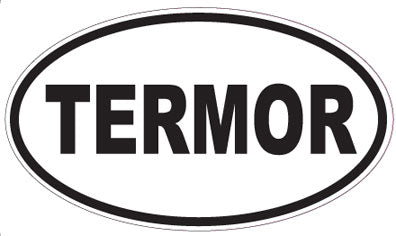 TERMOR - Oval Sticker