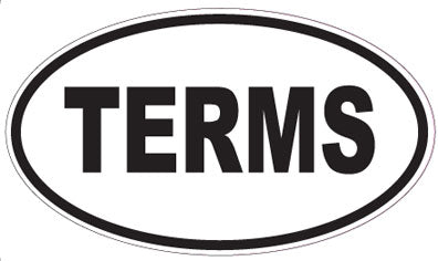 TERMS - Oval Sticker