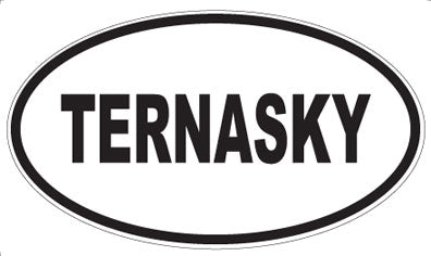 TERNASKY - Oval Sticker