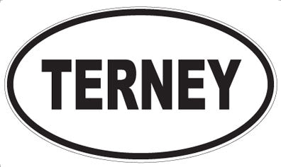 TERNEY - Oval Sticker