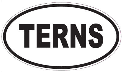 TERNS - Oval Sticker