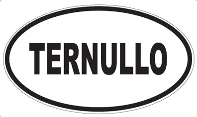 TERNULLO - Oval Sticker