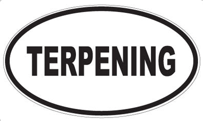 TERPENING - Oval Sticker