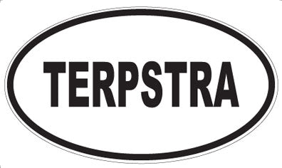 TERPSTRA - Oval Sticker