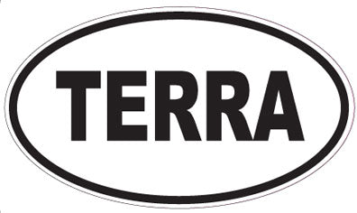TERRA - Oval Sticker