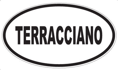 TERRACCIANO - Oval Sticker