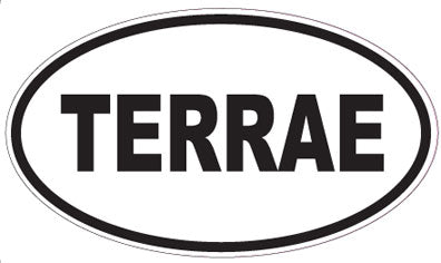 TERRAE - Oval Sticker