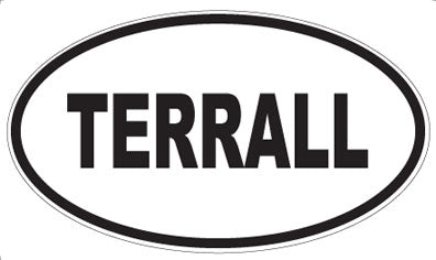 TERRALL - Oval Sticker