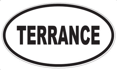 TERRANCE - Oval Sticker