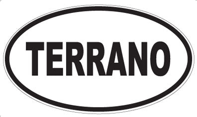 TERRANO - Oval Sticker