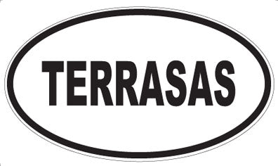 TERRASAS - Oval Sticker