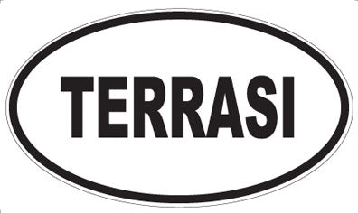 TERRASI - Oval Sticker