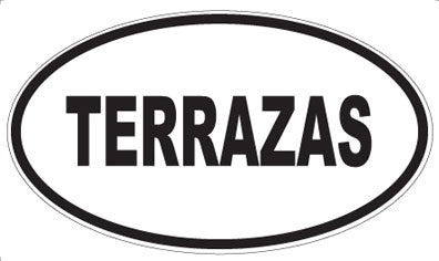 TERRAZAS - Oval Sticker