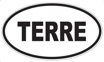 TERRE - Oval Sticker