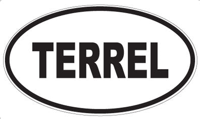TERREL - Oval Sticker