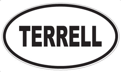 TERRELL - Oval Sticker