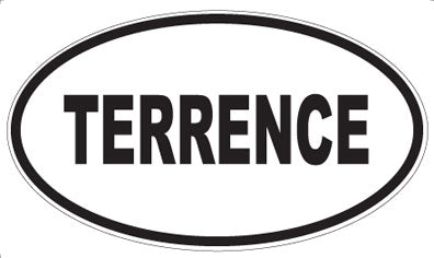 TERRENCE - Oval Sticker
