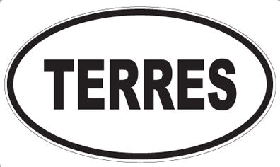 TERRES - Oval Sticker
