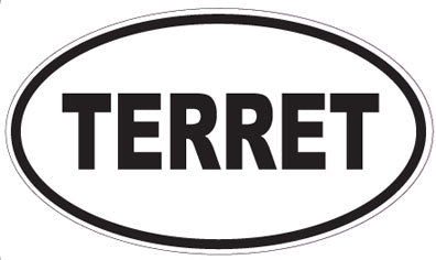 TERRET - Oval Sticker