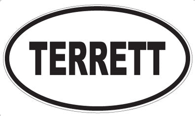 TERRETT - Oval Sticker