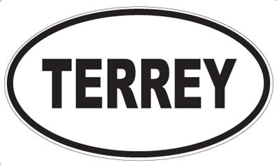 TERREY - Oval Sticker