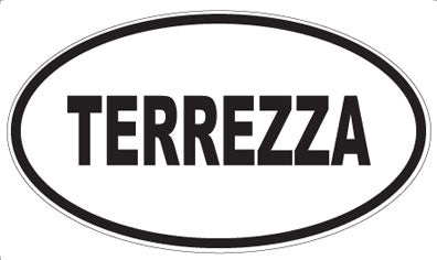 TERREZZA - Oval Sticker