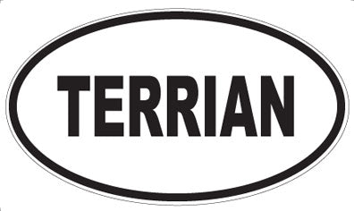 TERRIAN - Oval Sticker