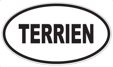 TERRIEN - Oval Sticker