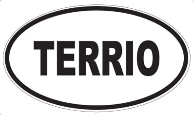TERRIO - Oval Sticker