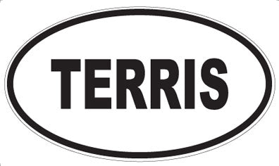TERRIS - Oval Sticker
