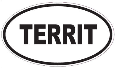 TERRIT - Oval Sticker